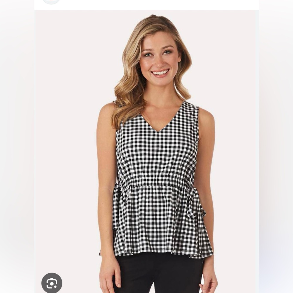 NWT Jude Connally Layla Blue Striped Sleeveless Top